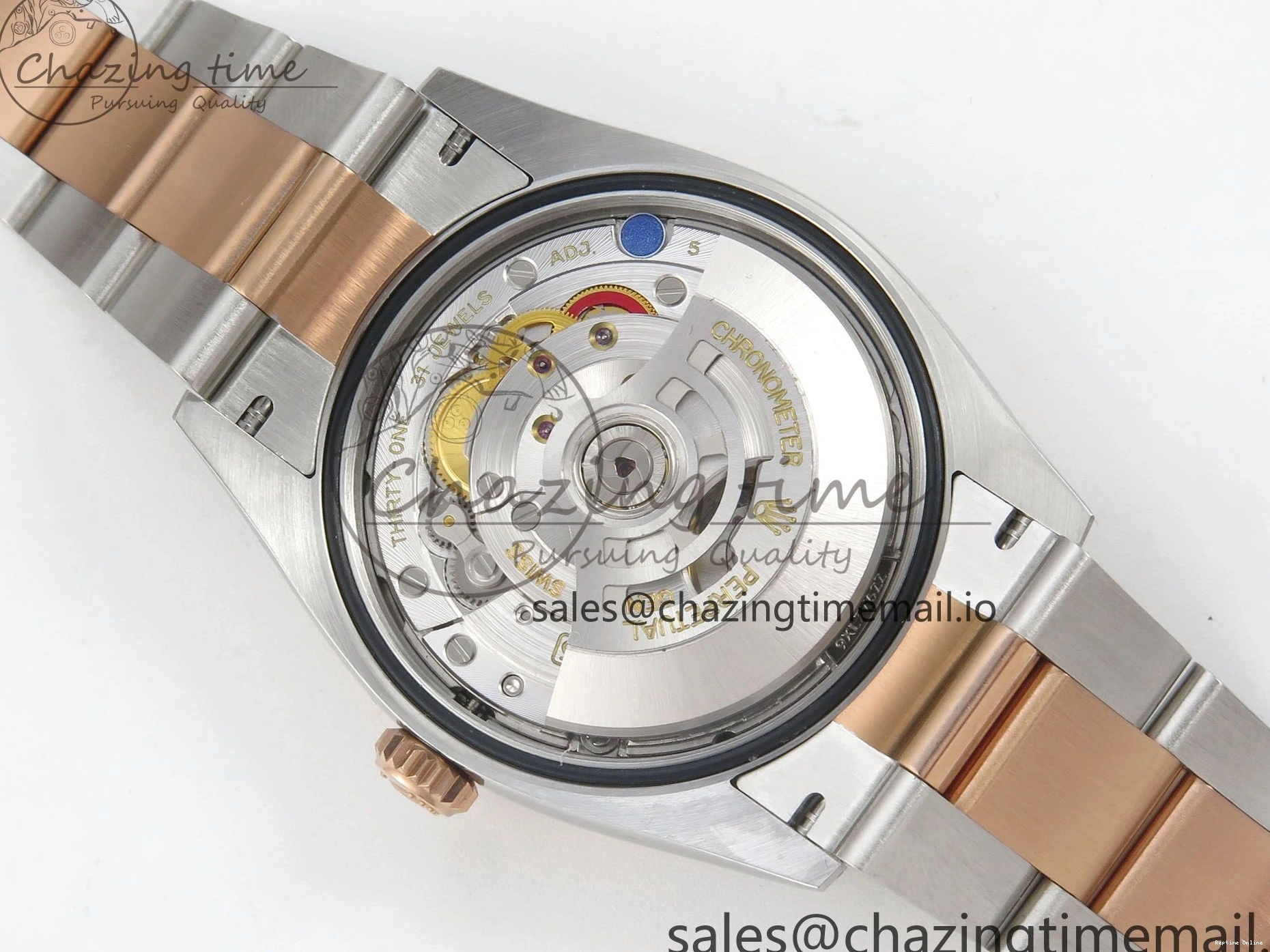 0415 DateJust 36 SS RG ARF 1:1 Best Edition 904L Steel White Stick Dial on Oyster Bracelet SH FashionForward 84